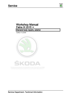 Skoda Fabia III - Workshop manual - General_body_repairs_exterior - Bodywork